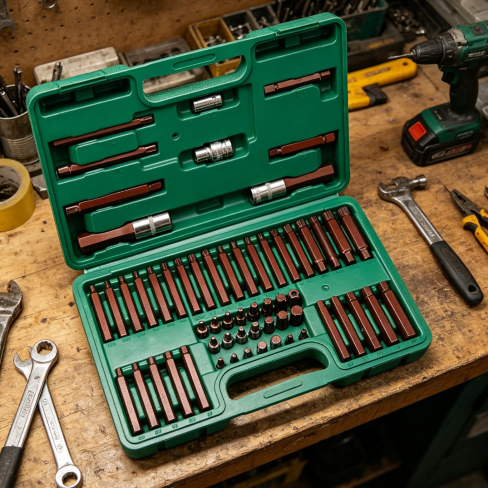 Auto Repair Shops - 60 Pieces Star Drive Bit Set