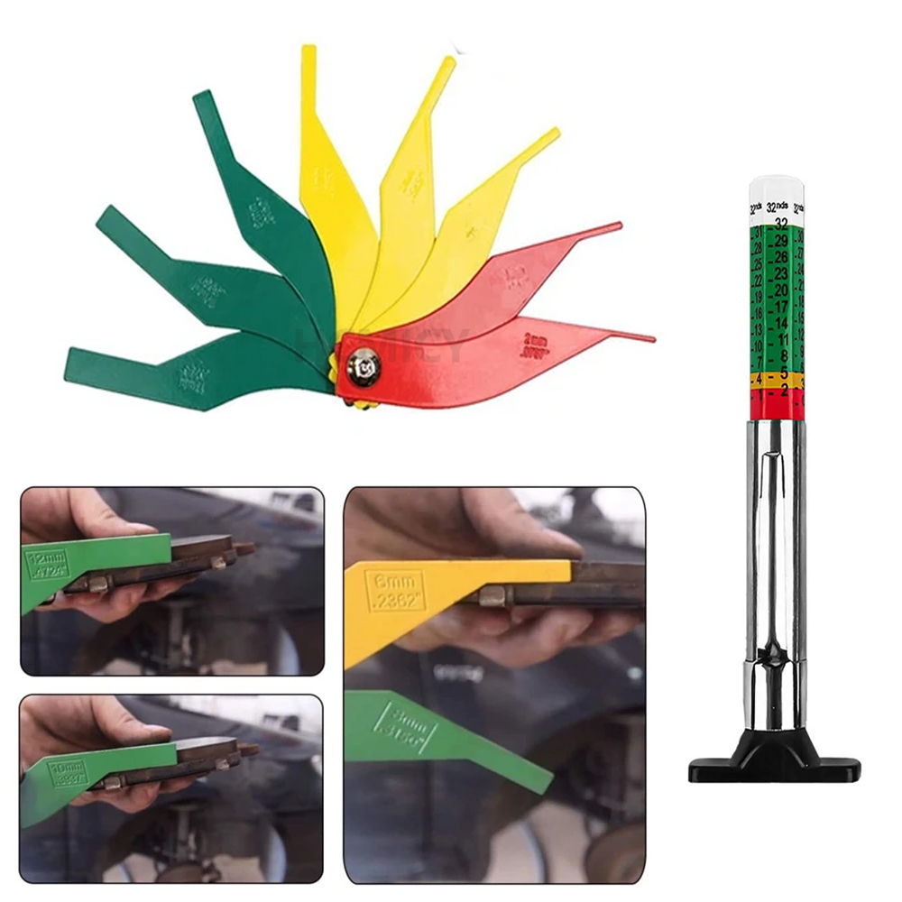 Brake Drum Lathe - 2 Pcs Brake Lining Thickness Gauge