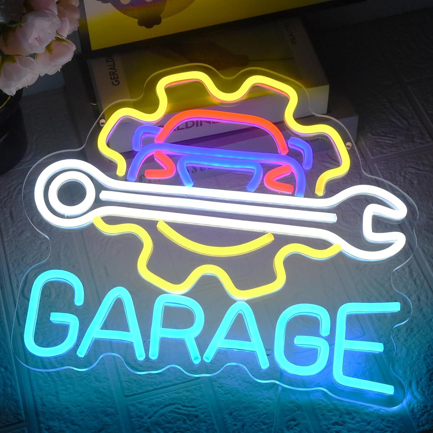 Garage Neon Sign USB Powered L - Auto Repair Shops 评论和价格